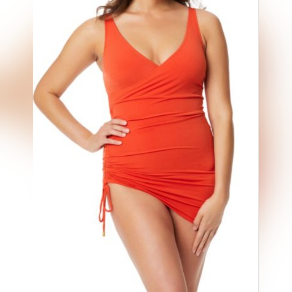 Beyond Control Side Tie One Piece Swimsuit 8 NWOT Habanero Swimsuit & Coverup